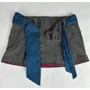 Vintage Y2K American Eagle Size 4 Small Micro Mini Skirt Plaid Academia 2000s